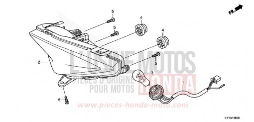 FEU ARRIERE CBR125RSC de 2012